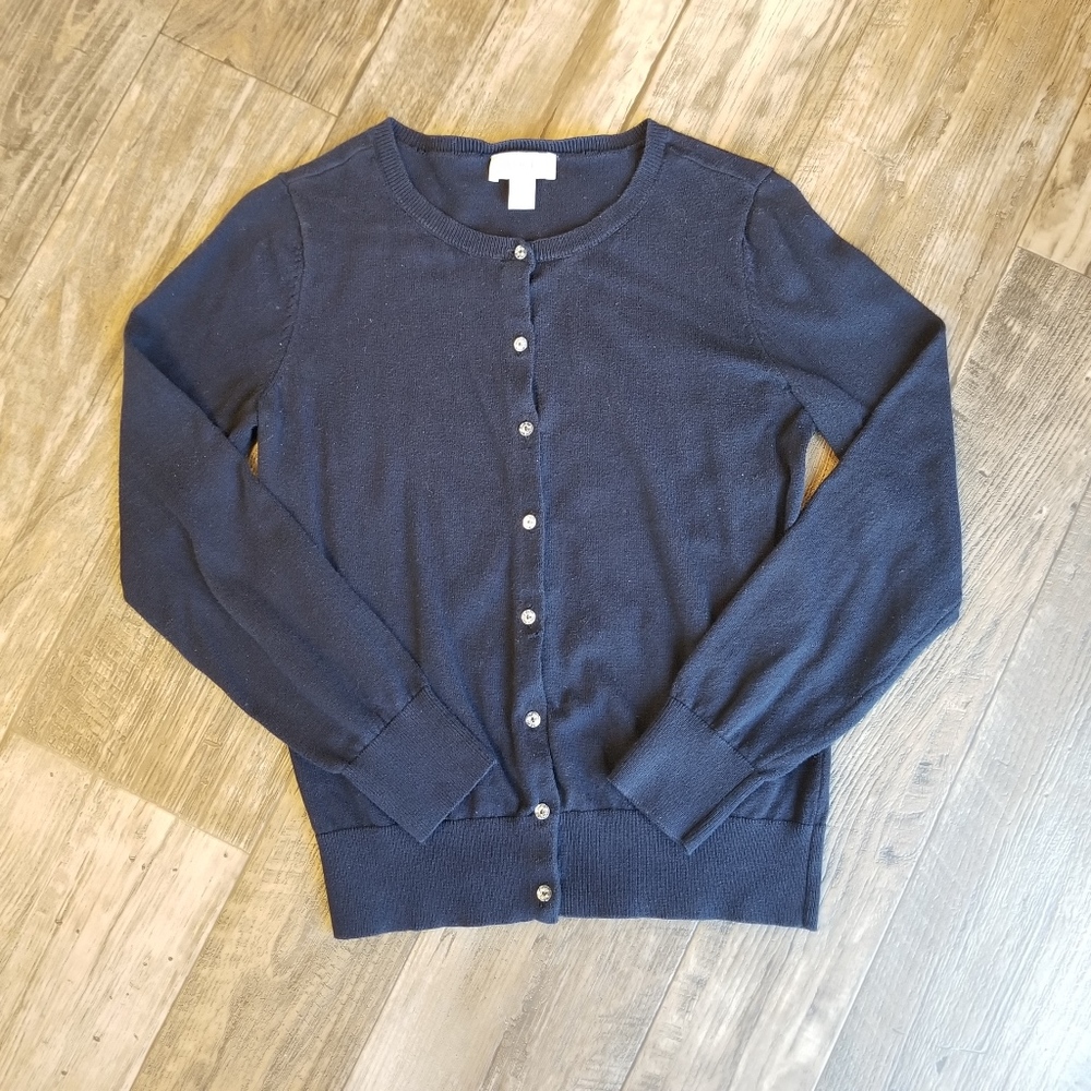 Ann Taylor LOFT Navy Blue Cardigan